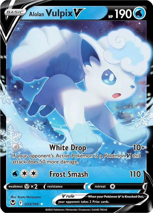 Alolan Vulpix V - 033/195 - SWSH12: Silver Tempest