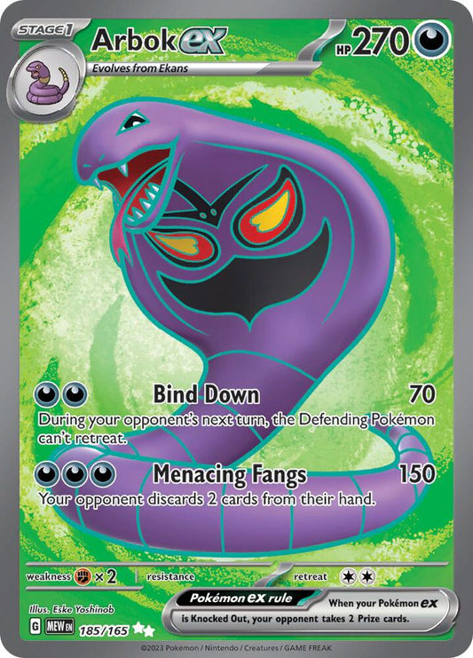 Arbok ex - 185/165 - SV: Scarlet & Violet 151