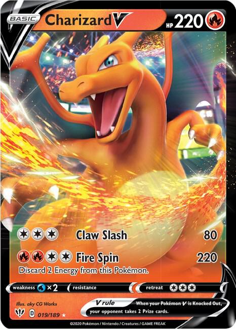 Charizard V - 019/189 - SWSH03: Darkness Ablaze