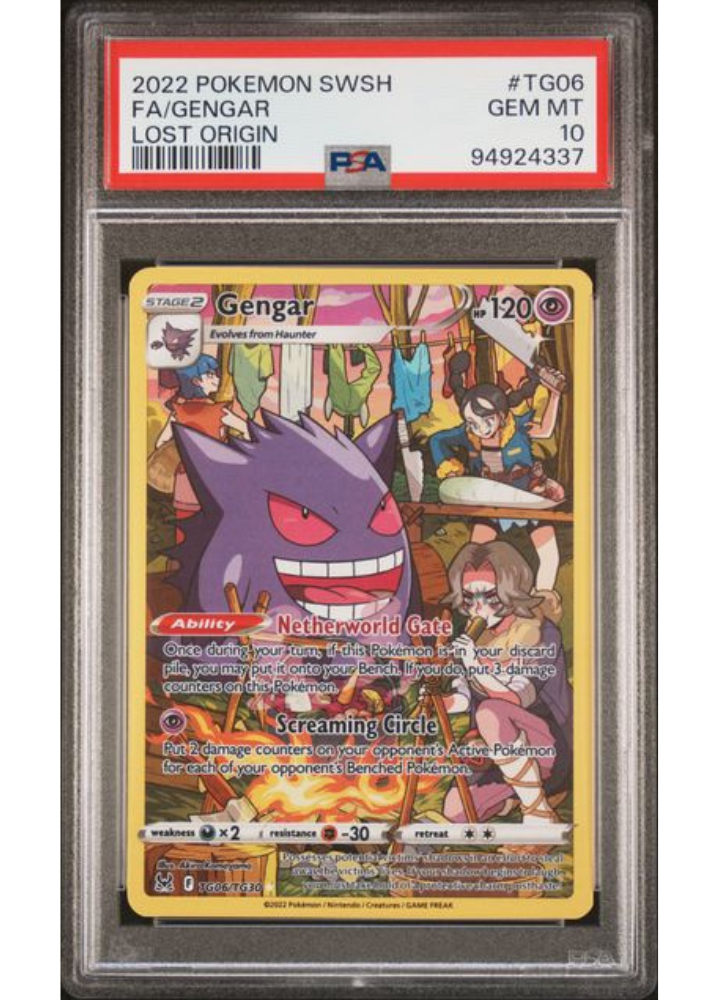 FA/Gengar #TG06 - 2022 Pokemon SWSH Lost Origin - PSA Gem Mint 10