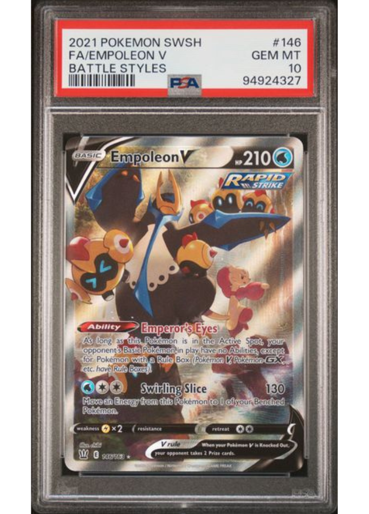 FA/Empoleon V #146 - 2021 Pokemon SWSH Battle Styles - PSA Gem Mint 10