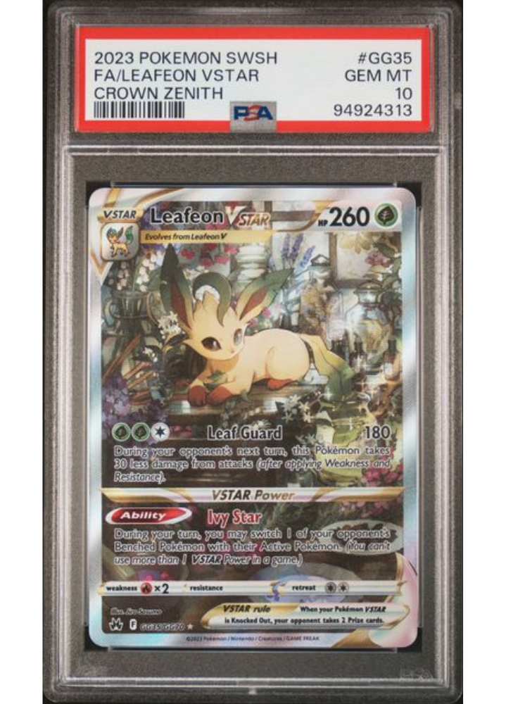 FA/Leafeon VSTAR #GG35 - 2023 Pokemon SWSH Crown Zenith - PSA Gem Mint 10