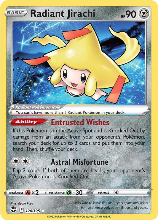 Radiant Jirachi - 120/195 - SWSH12: Silver Tempest