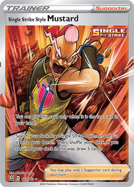 Single Strike Style Mustard (Full Art) - SWSH05: Battle Styles