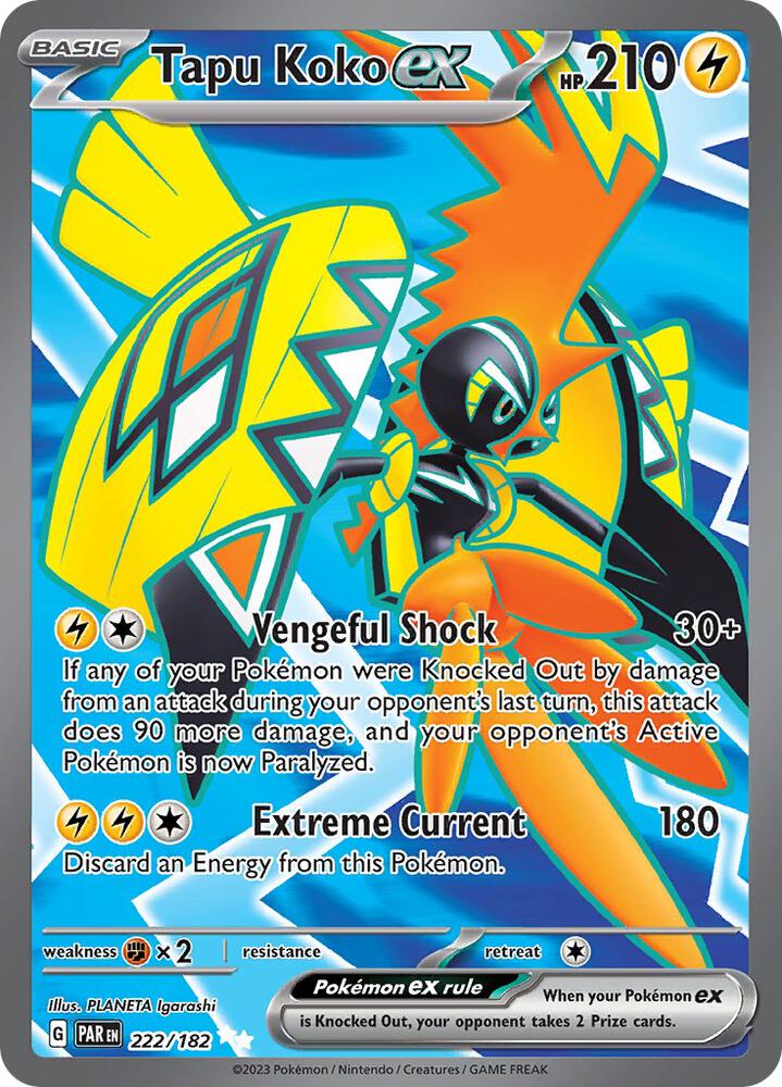 Tapu Koko ex - 222/182 - SV04: Paradox Rift – The Poke Office