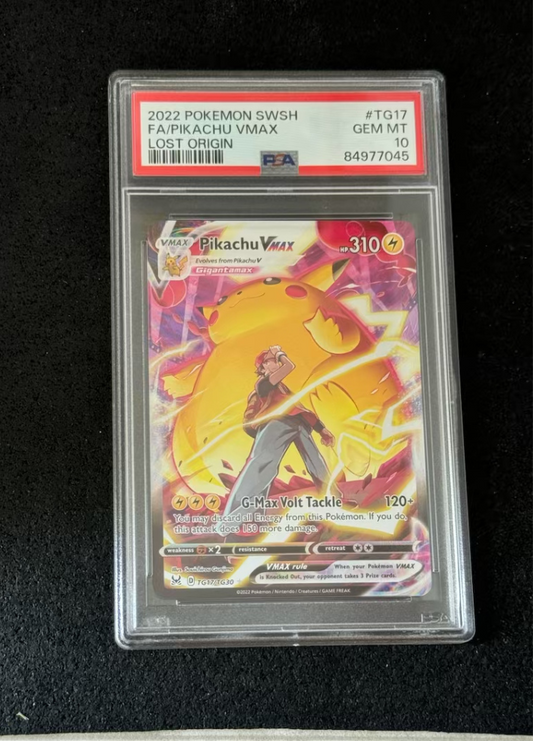 FA/Pikachu VMAX #TG17 - 2022 Pokemon SWSH Lost Origin - PSA GEM MINT 10