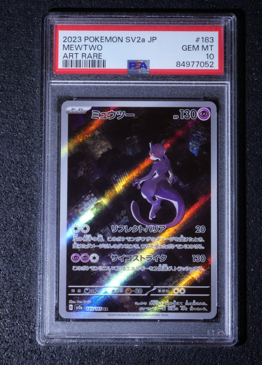 Mewtwo Art Rare #183 - 2023  Pokemon SV2a JP - PSA GEM MINT 10