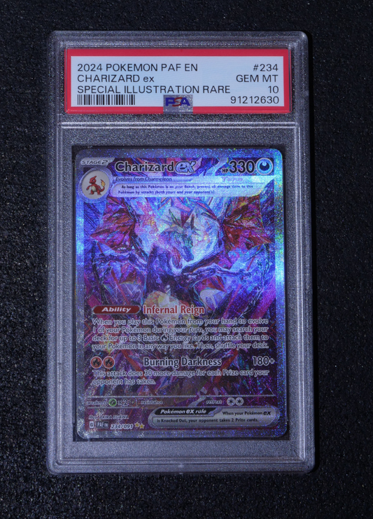 Charizard ex #234 Special Illustration Rare - 2024 Pokemon PAF EN - PSA GEM MINT 10