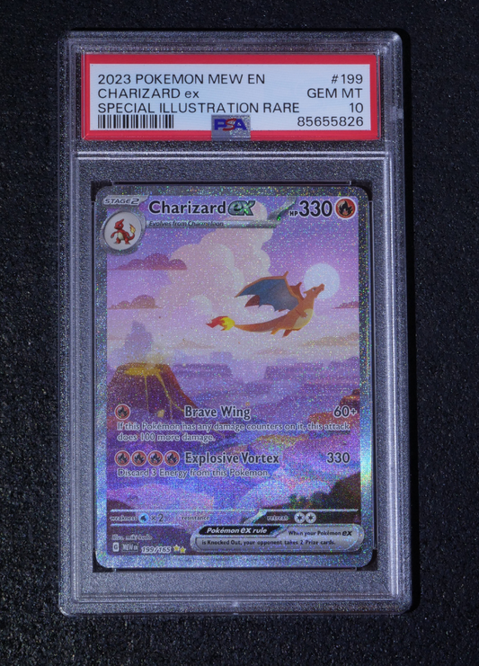 Charizard ex #199 Special Illustration Rare - 2023 Pokemon MEW EN - PSA GEM MINT 10