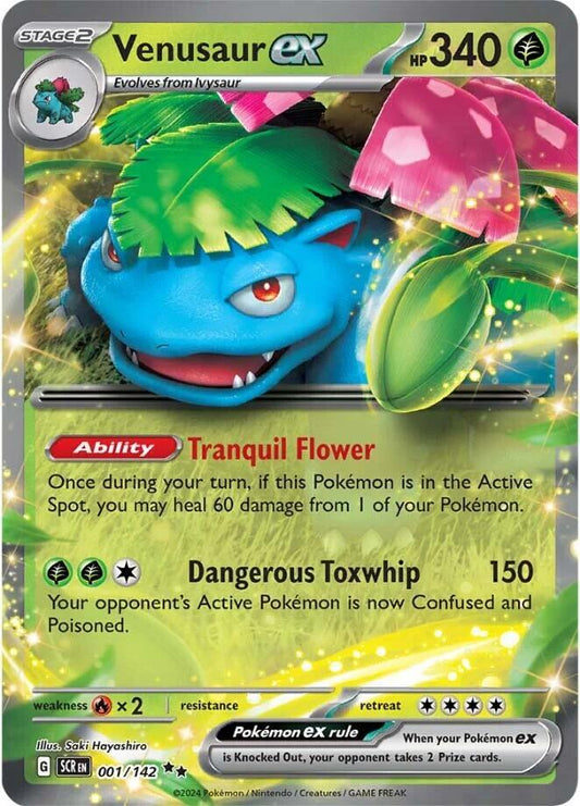 Venusaur ex - 001/142 - SV07: Stellar Crown