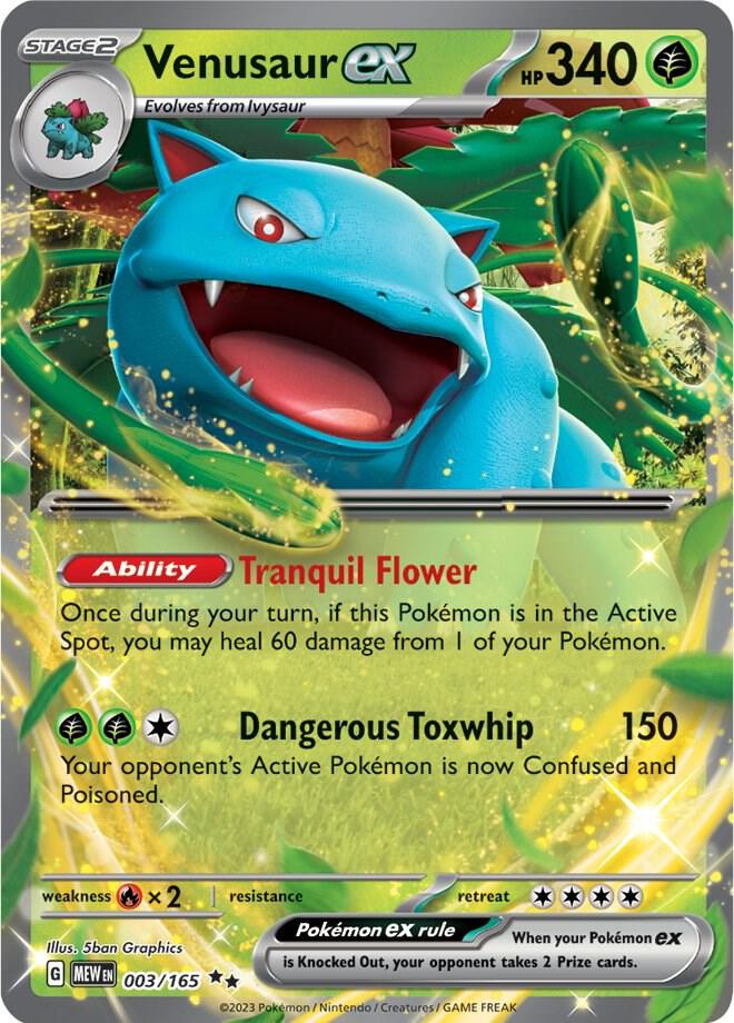 Venusaur ex - 003/165 - SV: Scarlet & Violet 151